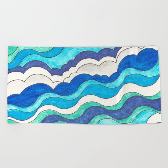 Make Waves II Beach Towel