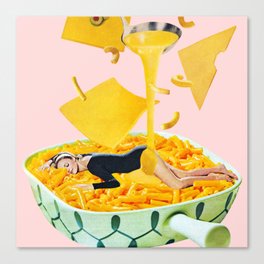 Cheese Dreams (Pink) Canvas Print
