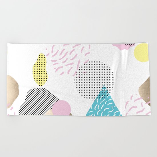 Simply Metallic Memphis Beach Towel