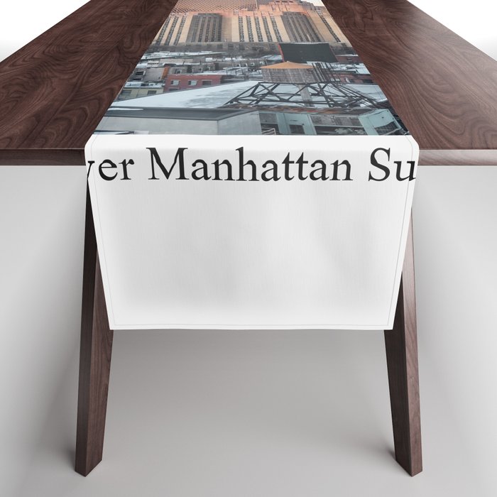 Lower Manhattan NYC Table Runner