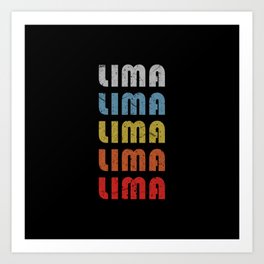 Lima trip destination gift Art Print | Limaholiday, Graphicdesign, Lima 
