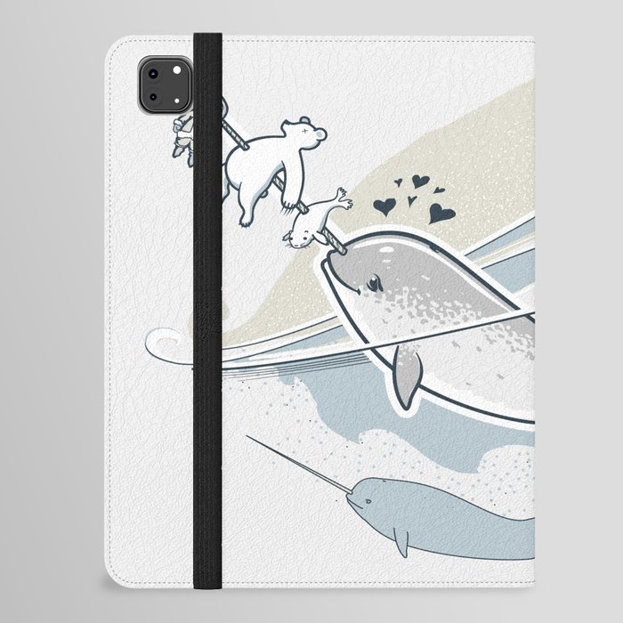 The Friendly Narwhal iPad Folio Case