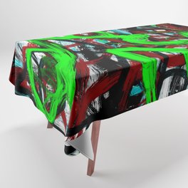 Abstract expressionist Art. Abstract Painting 100. Tablecloth