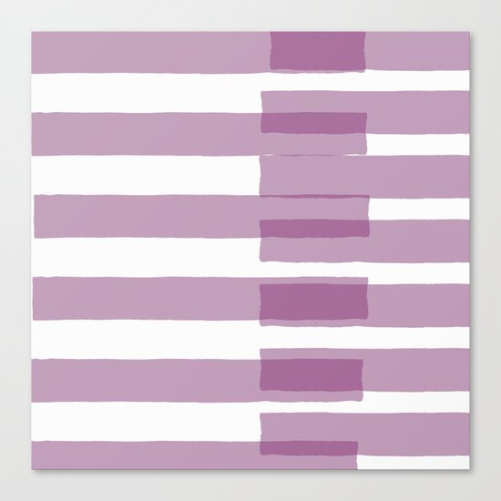 Big Stripes in Purple Canvas Print