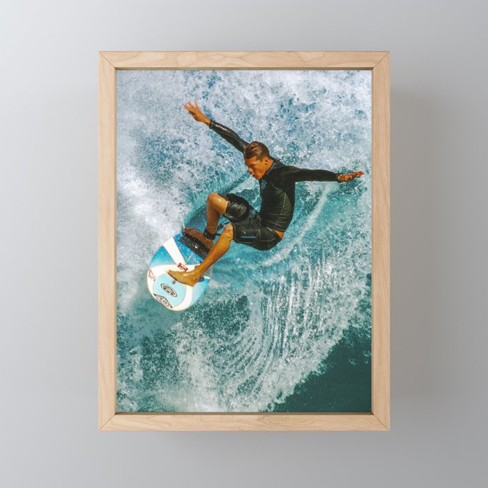 Andy Irons, Off the Wall Framed Mini Art Print