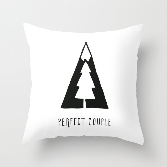 Perfect couple Throw Pillow