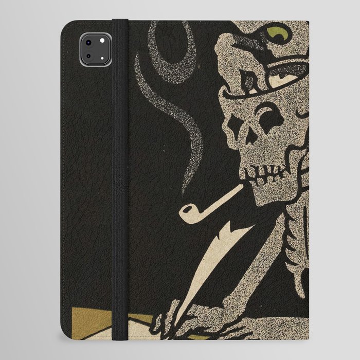 Vintage Skeleton Illustration Anarchist Magazine iPad Folio Case