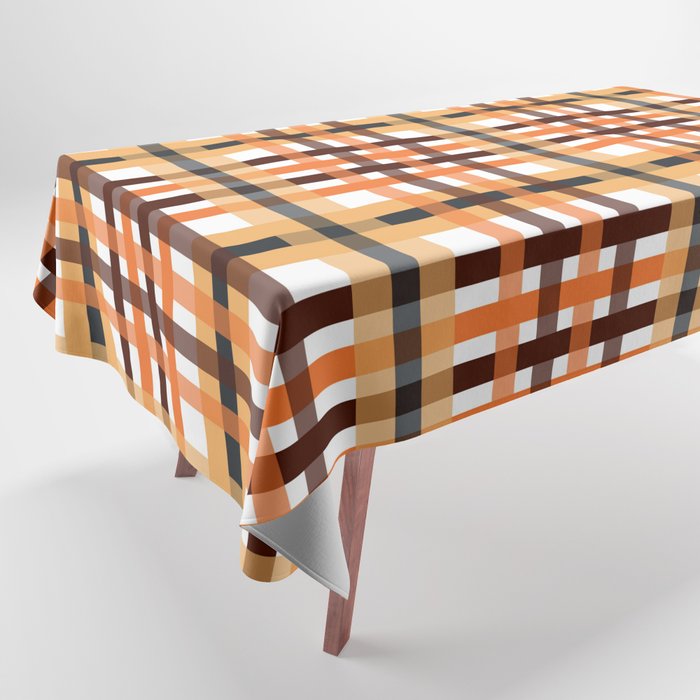 Thanksgiving Plaid Pattern 02 Tablecloth