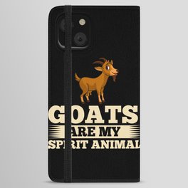 Baby Goat Cute Farmer Mountain Goats iPhone Wallet Case
