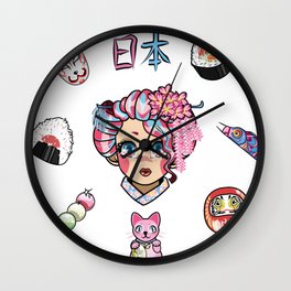 Japan vibes Wall Clock