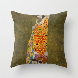 Gustav Klimt "Hope II" Throw Pillow