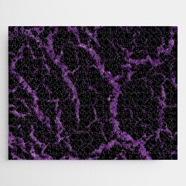 Cracked Space Lava - Glitter Purple Jigsaw Puzzle