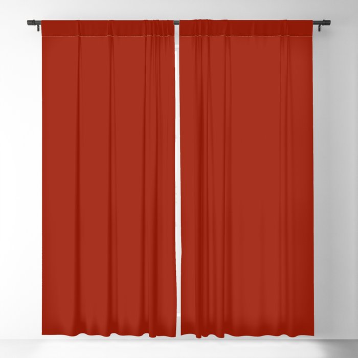 Burnt Red Blackout Curtain