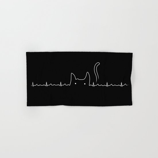 There is a cat in my heart Hand & Bath Towel