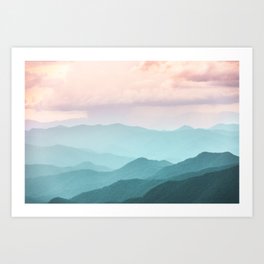 Smoky Mountain National Park Sunset Layers II - Nature Photography Art Print