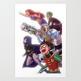 Teen Titans Art Print