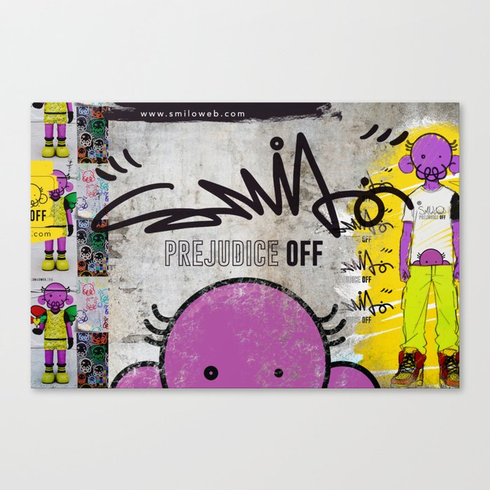 SMiLO to Prejudice Canvas Print