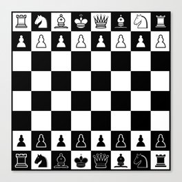 Chess Board Canvas Print
