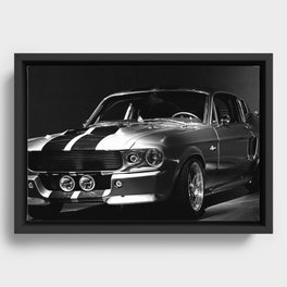 1967 Mustang Shelby GT 500 Framed Canvas