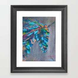 "Indy Unicorn Spirit" Framed Art Print