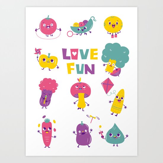 love fun Art Print