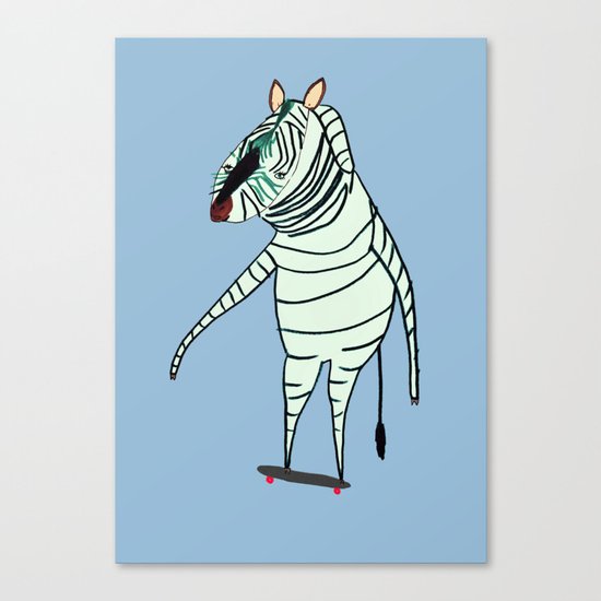 Zebra Dude Canvas Print