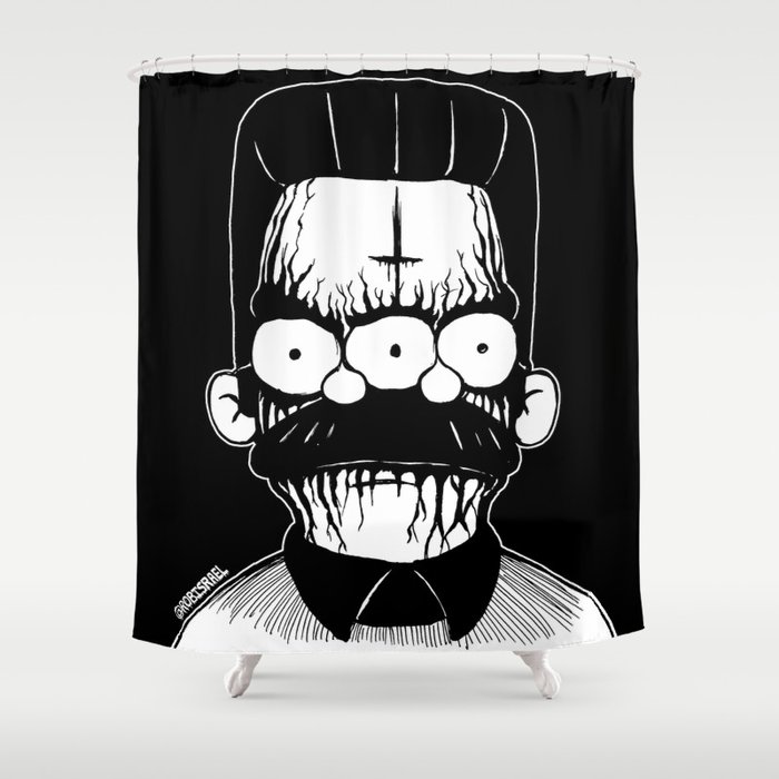 Black Metal Religious Guy Shower Curtain By Robisrael Society6