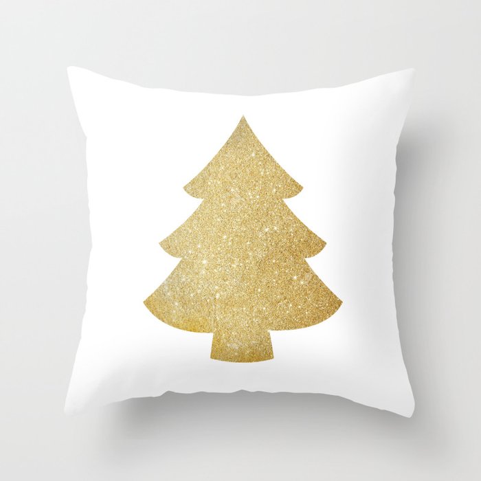 Gold christmas pillows deals