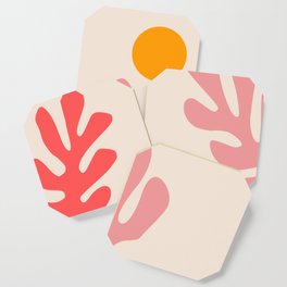 Henri Matisse - Leaves - Blush Coaster