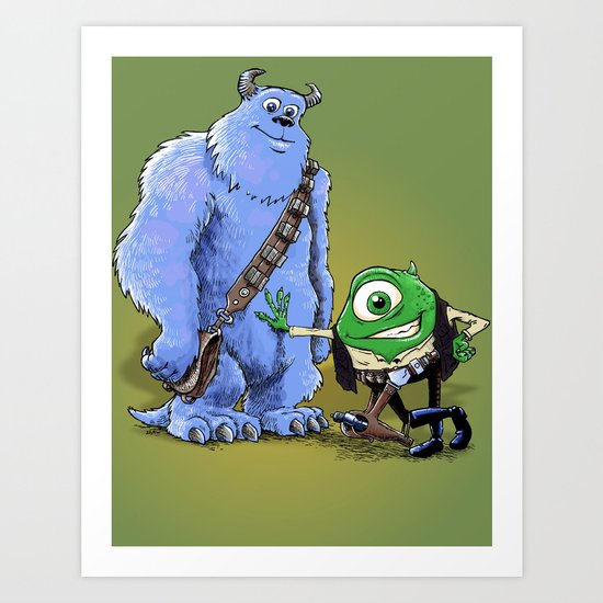 Hike and Chulley Art Print