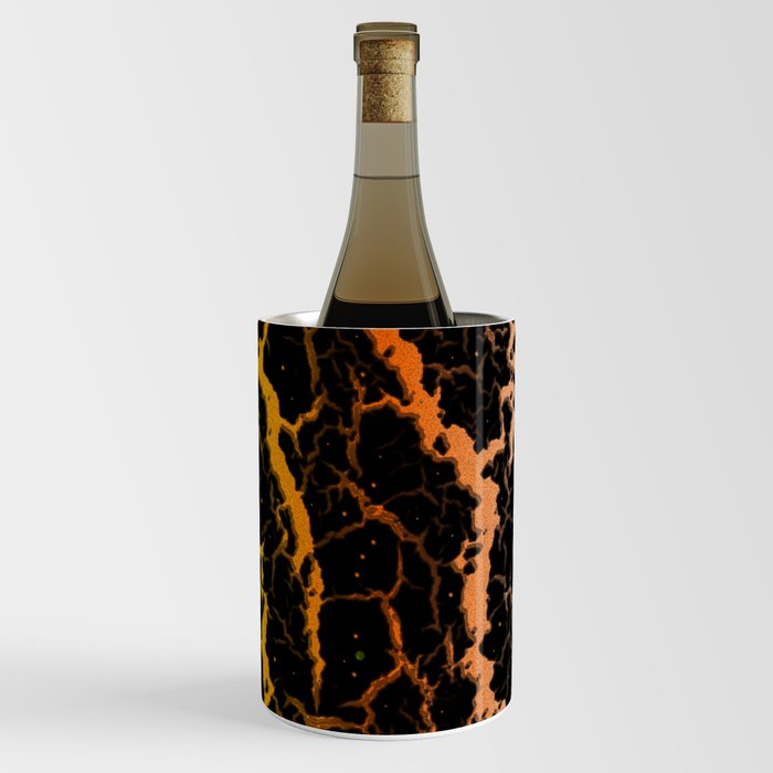 Cracked Space Lava - Yellow/Orange/White Wine Chiller