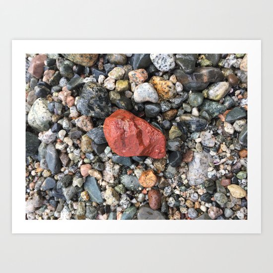 Little Rocks from the Beach Art Print