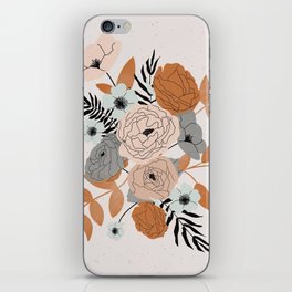 Fall Floral Bouquet Illustration iPhone Skin