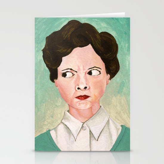 Miss Unbelievably Angry Stationery Cards