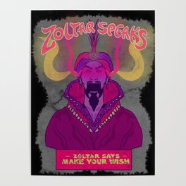 Zoltar Speaks Neon Poster