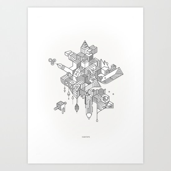 HABITATS Art Print