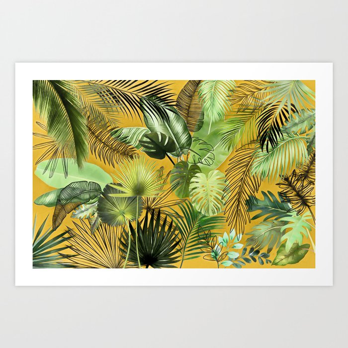 Tropical Foliage 06 Art Print