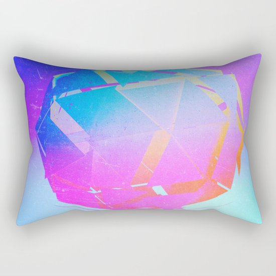 Milk & Black Spiders. Rectangular Pillow