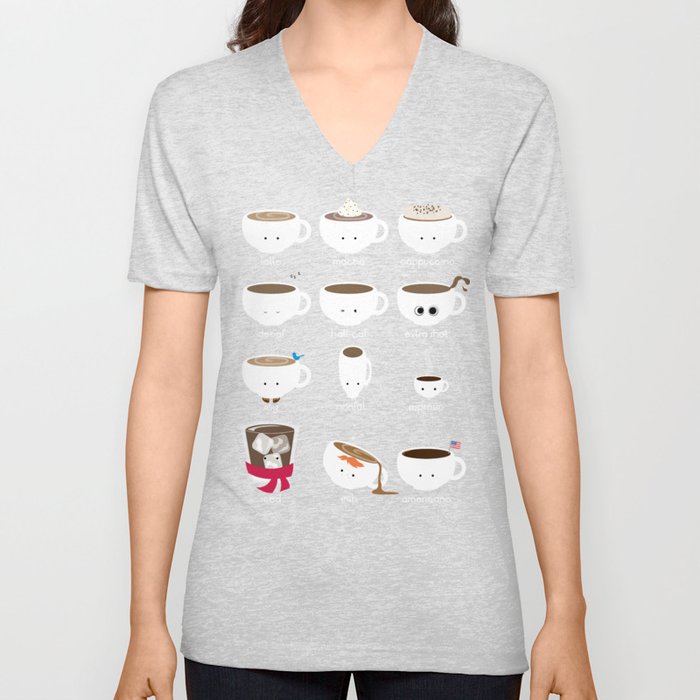 Know Your Coffees V Neck T Shirt