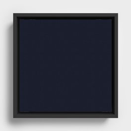 Coarse Wool Blue Framed Canvas
