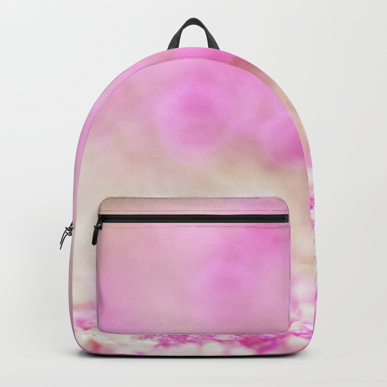 pink shiny backpack