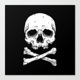 Skull and Bones Canvas Print