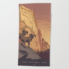 Zion National Park Dawn Beach Towel