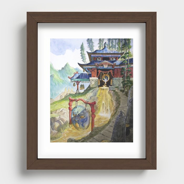 Temple of Insight Recessed Framed Print