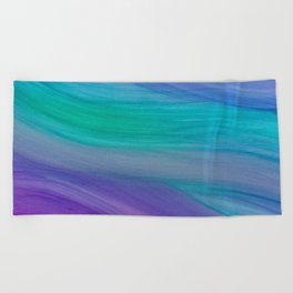 Mermaid Ocean Waves Beach Towel