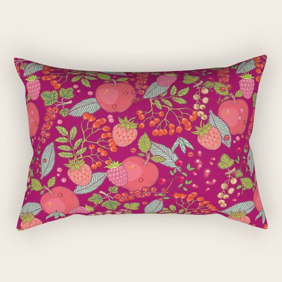 Red Rectangular Pillow
