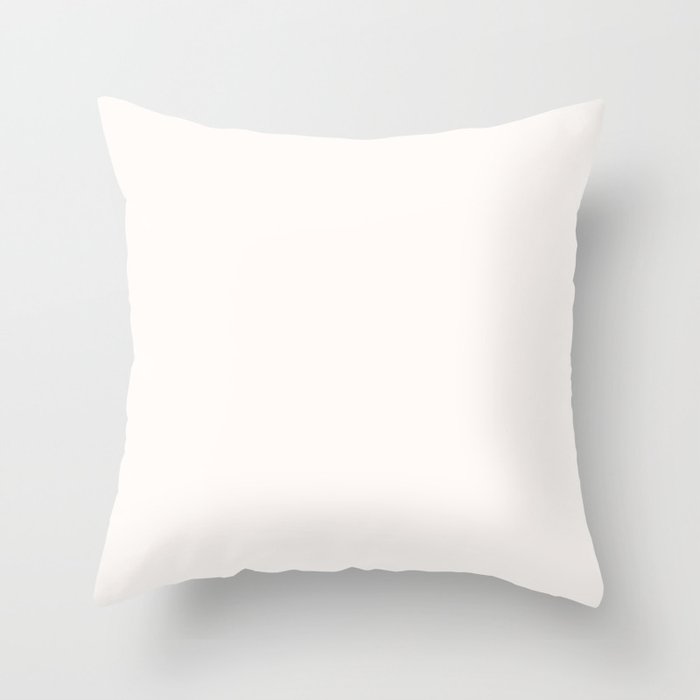 Speckled Shells ~ White Coordinating Solid Throw Pillow