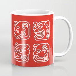 Mayan Glyphs ~ Heads Coffee Mug