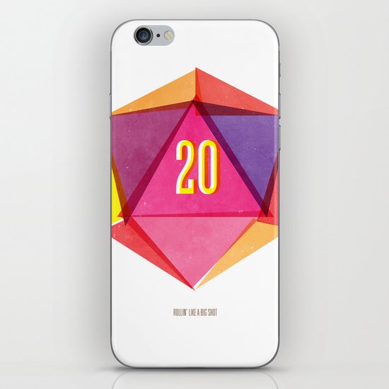 Rolling D20's Like A Big Shot iPhone & iPod Skin