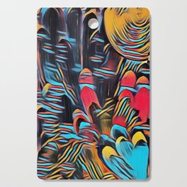 Abstract forrest Cutting Board